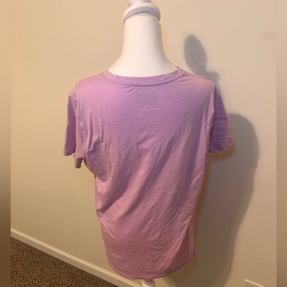 Carhartt Women's T-shirt Large Purple V-Neck Short Sleeve Relaxed Workwear - Picture 3 of 6